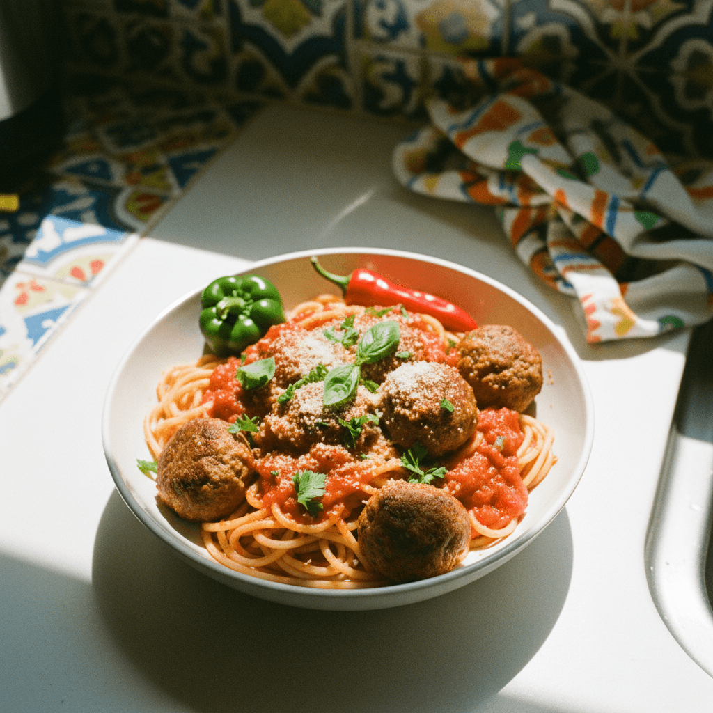 Homemade Spaghetti and Meatballs