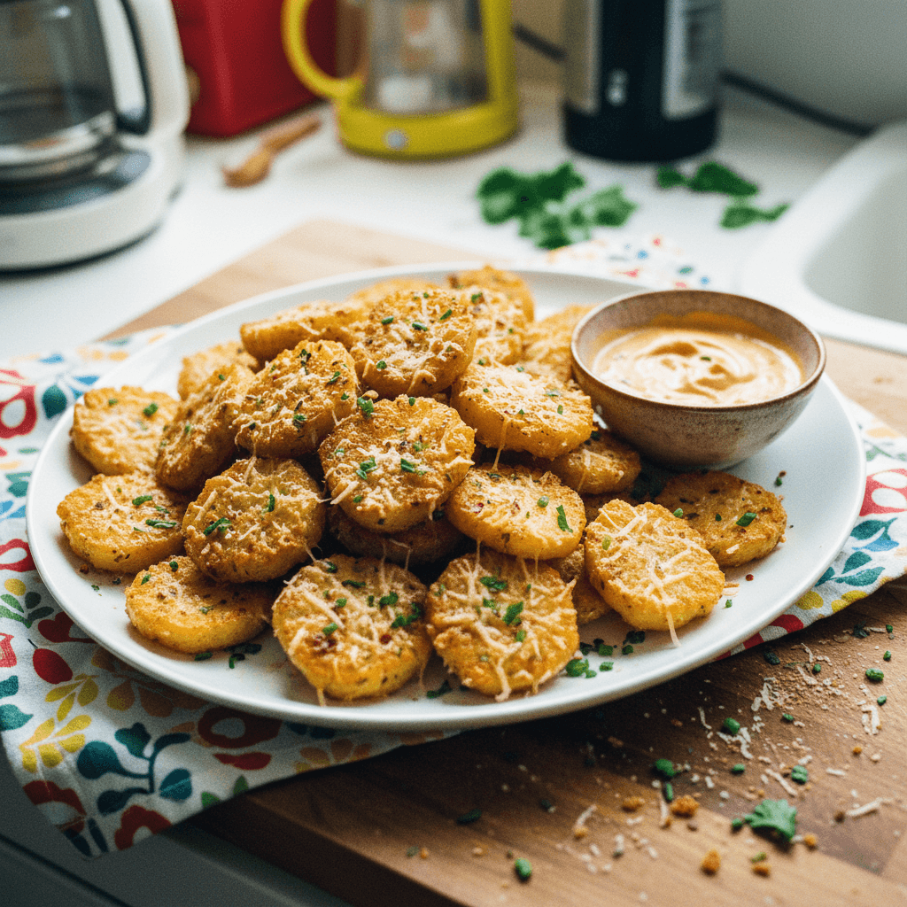 Crispy Parmesan Potato Bites