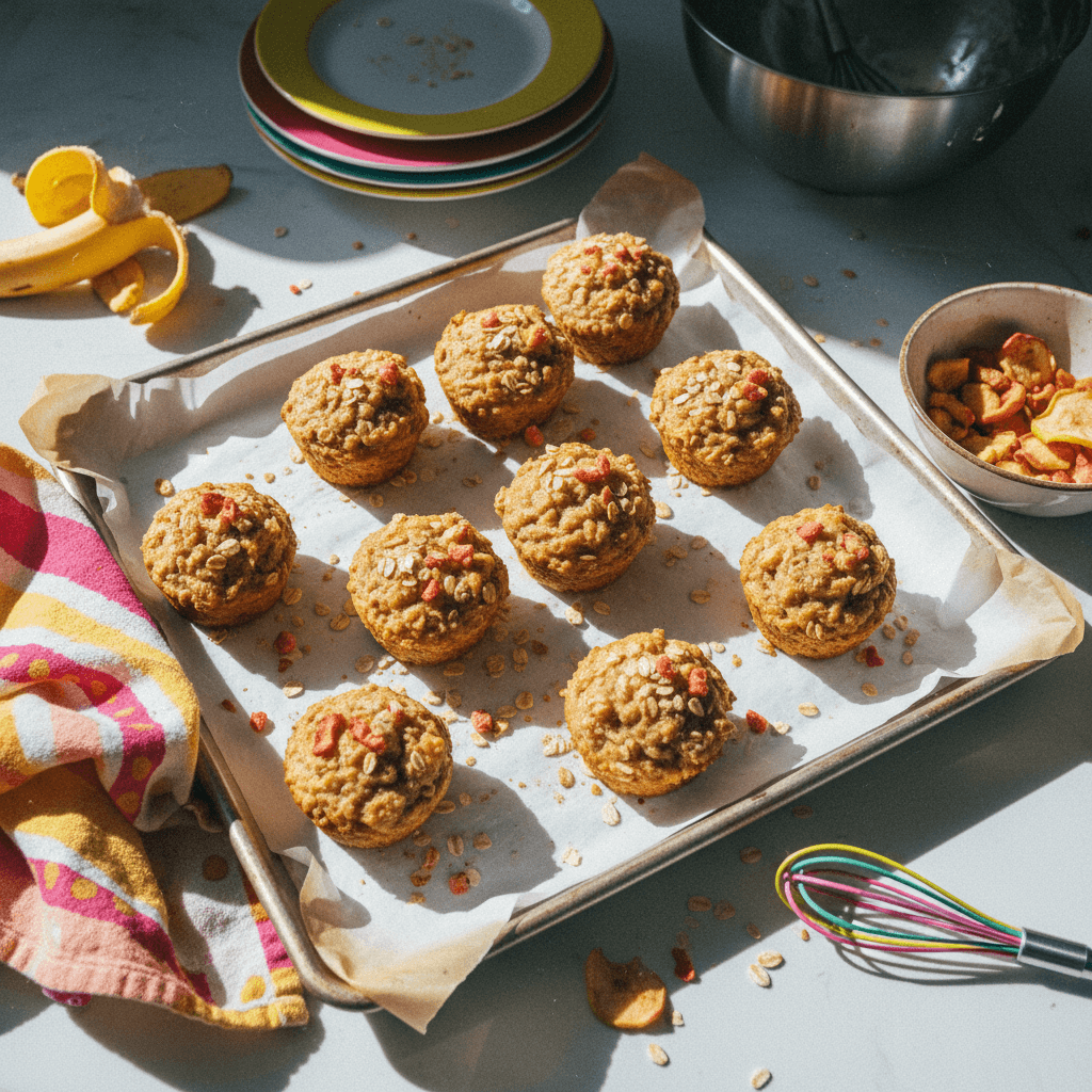 Apple Oat Blender Muffins