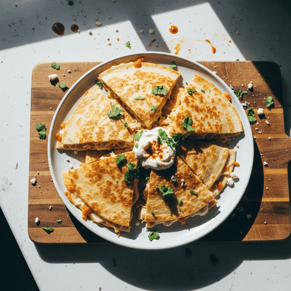 Creamy Chicken Quesadillas
