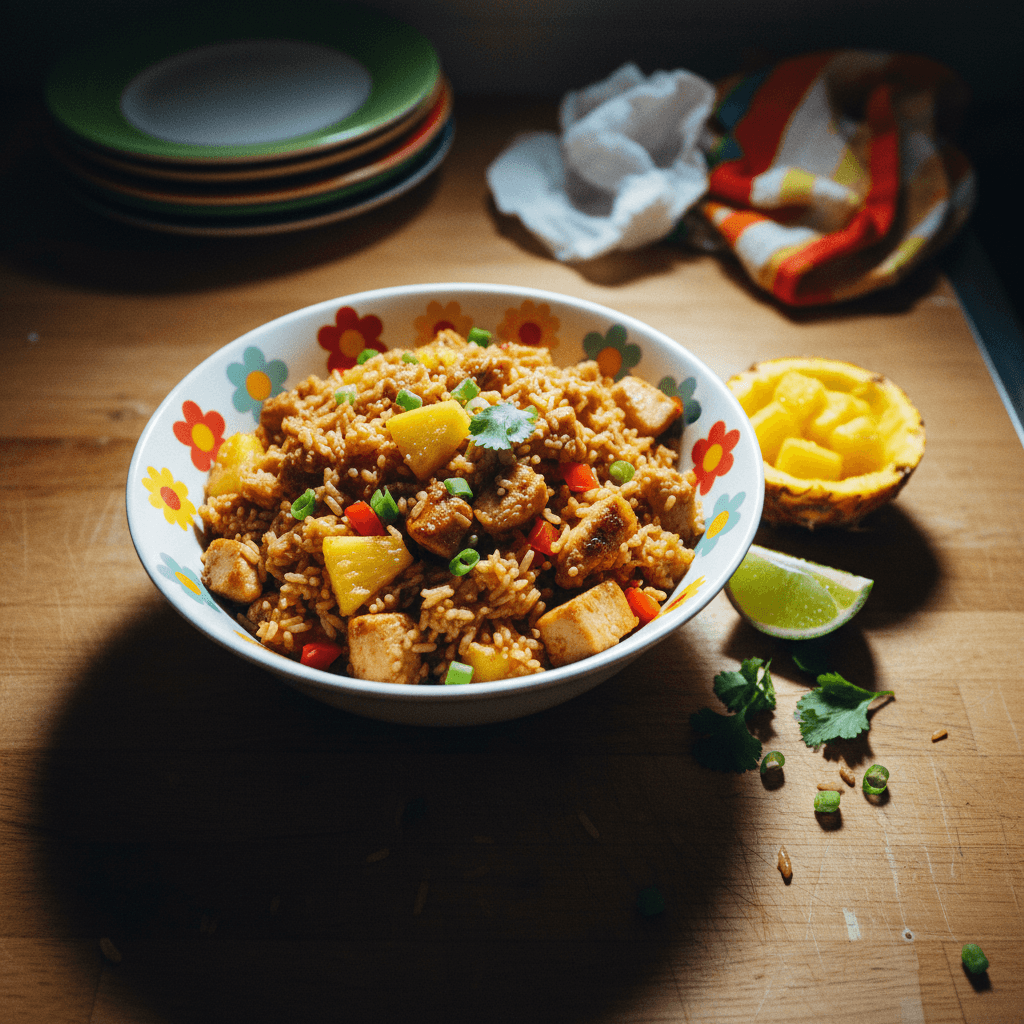 Sweet Pineapple Chicken Fried Rice