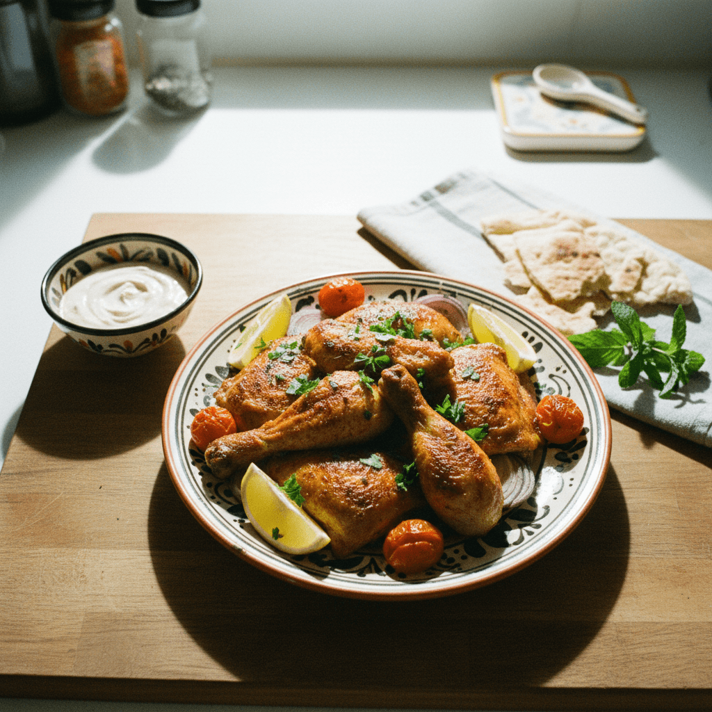 Egyptian Style Oven Baked Chicken