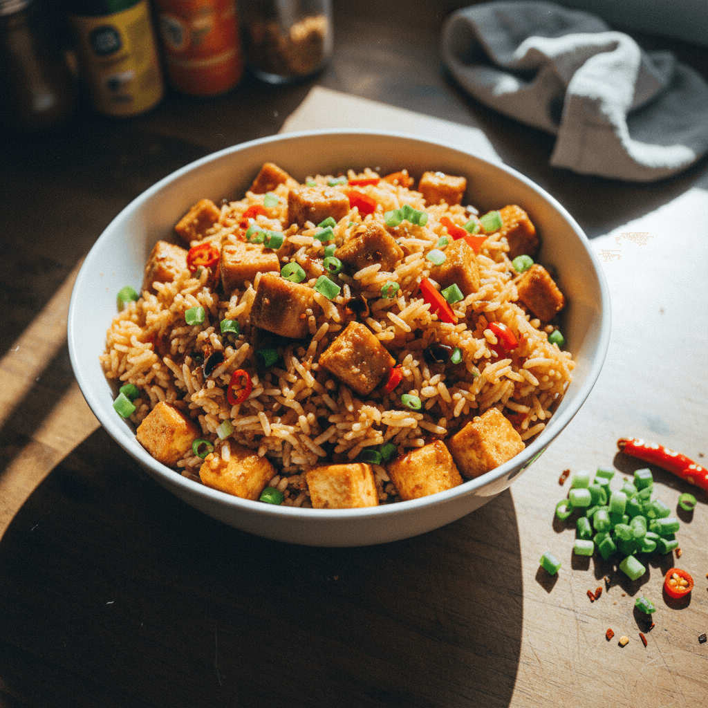 Paneer Manchurian-Style Rice