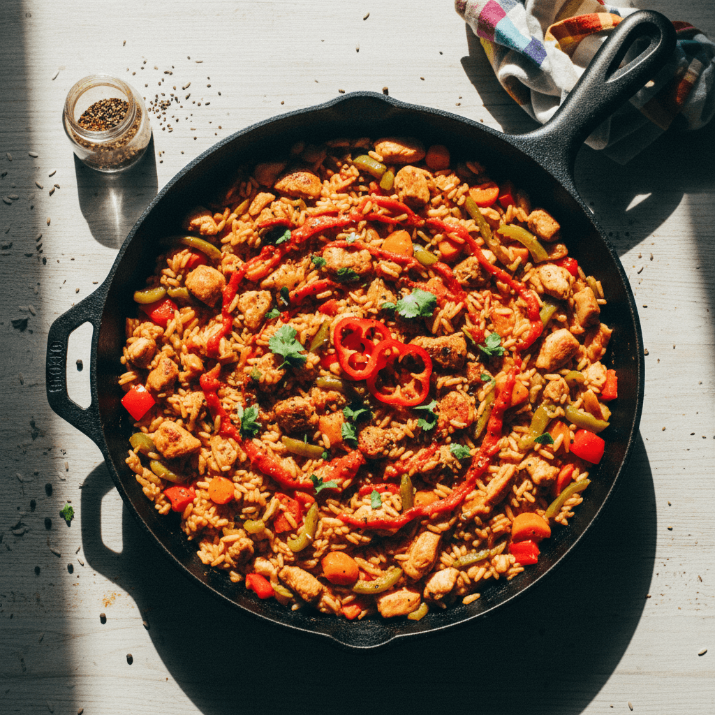 One-Pan Chicken and Vegetable Rice