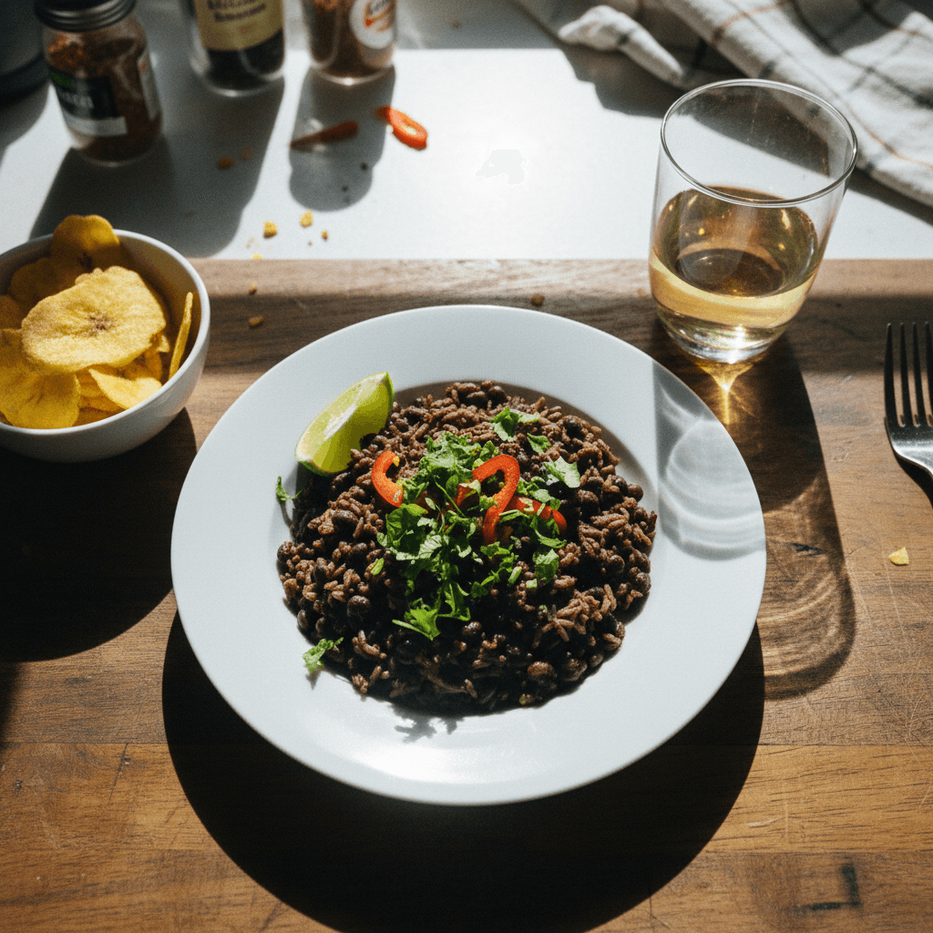 Congrí Cubano (Arroz con Frijoles Negros)