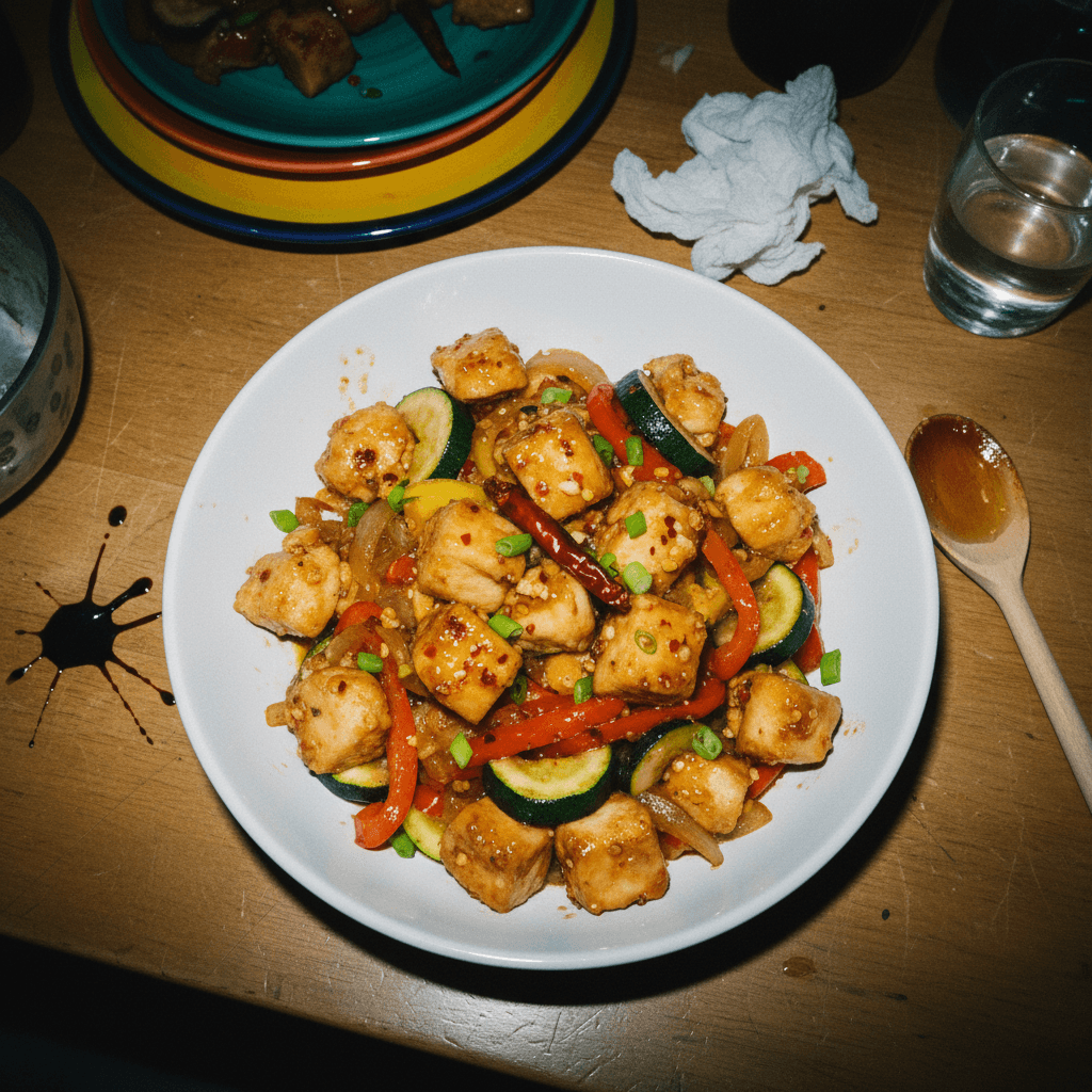 Healthy High Protein 10-Minute Hot Honey Chicken Dinner