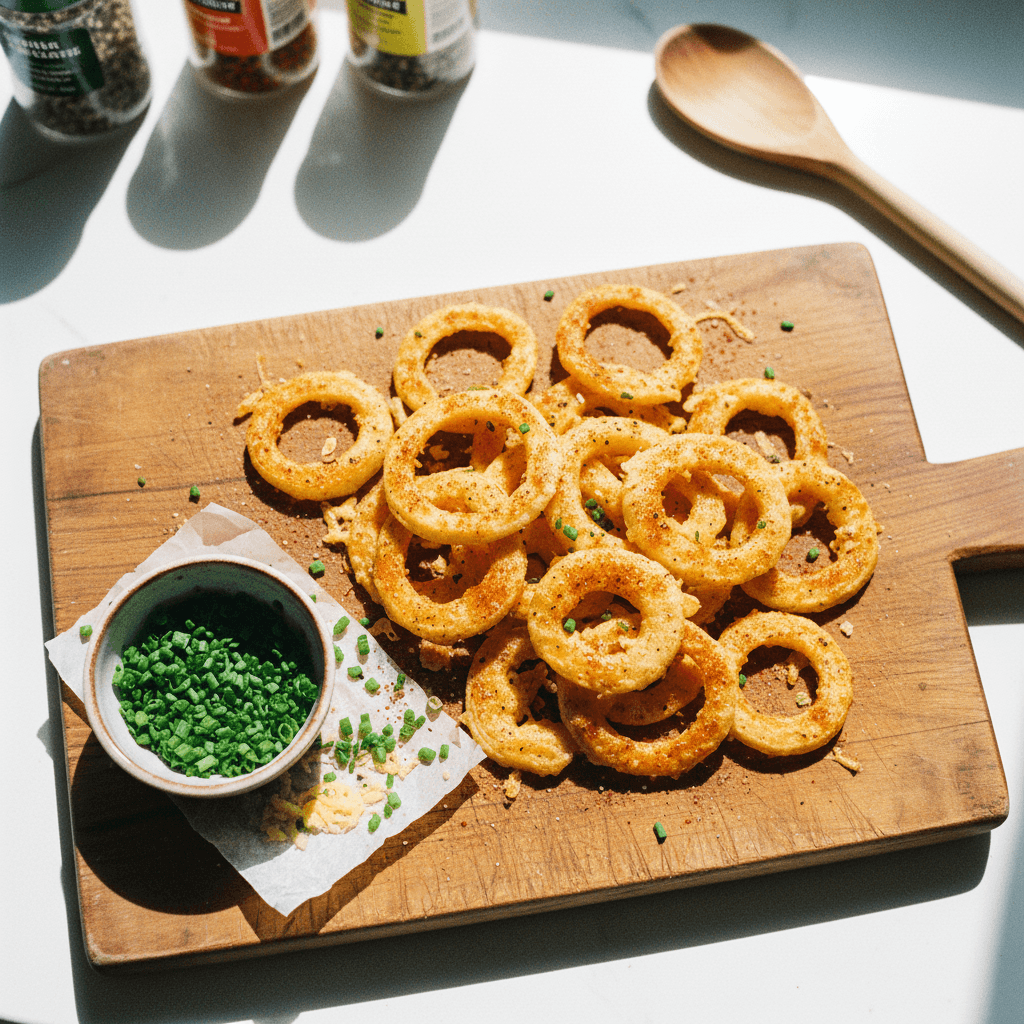 Low-Carb Crispy Onion Ring Chips