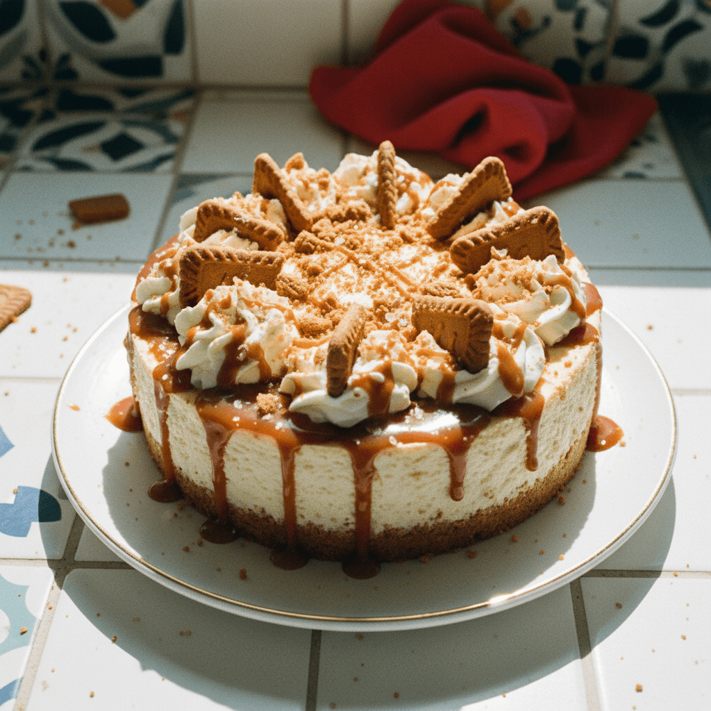 Salted Caramel Biscoff Cheesecake