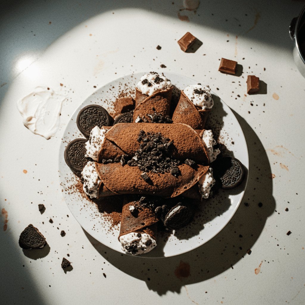 Chocolate & Oreo Crepes