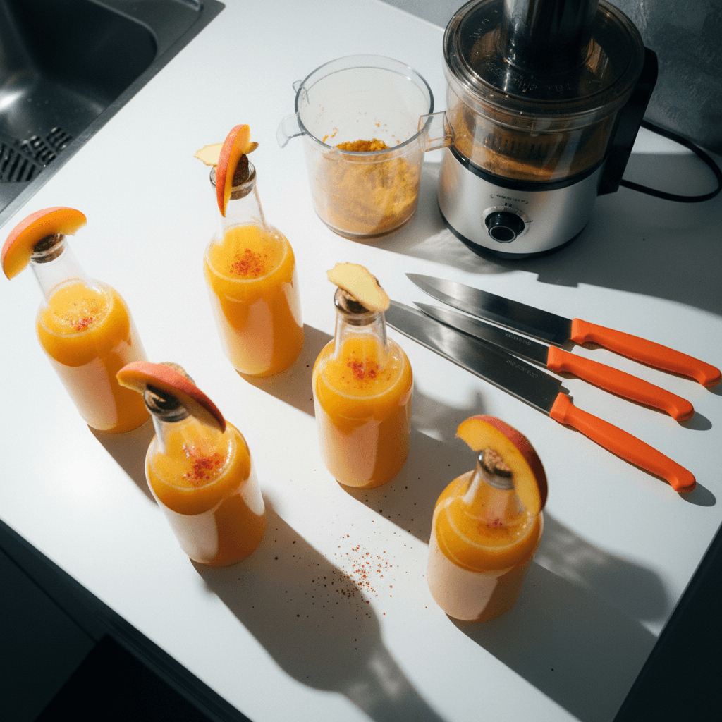 Peach Ginger Shots