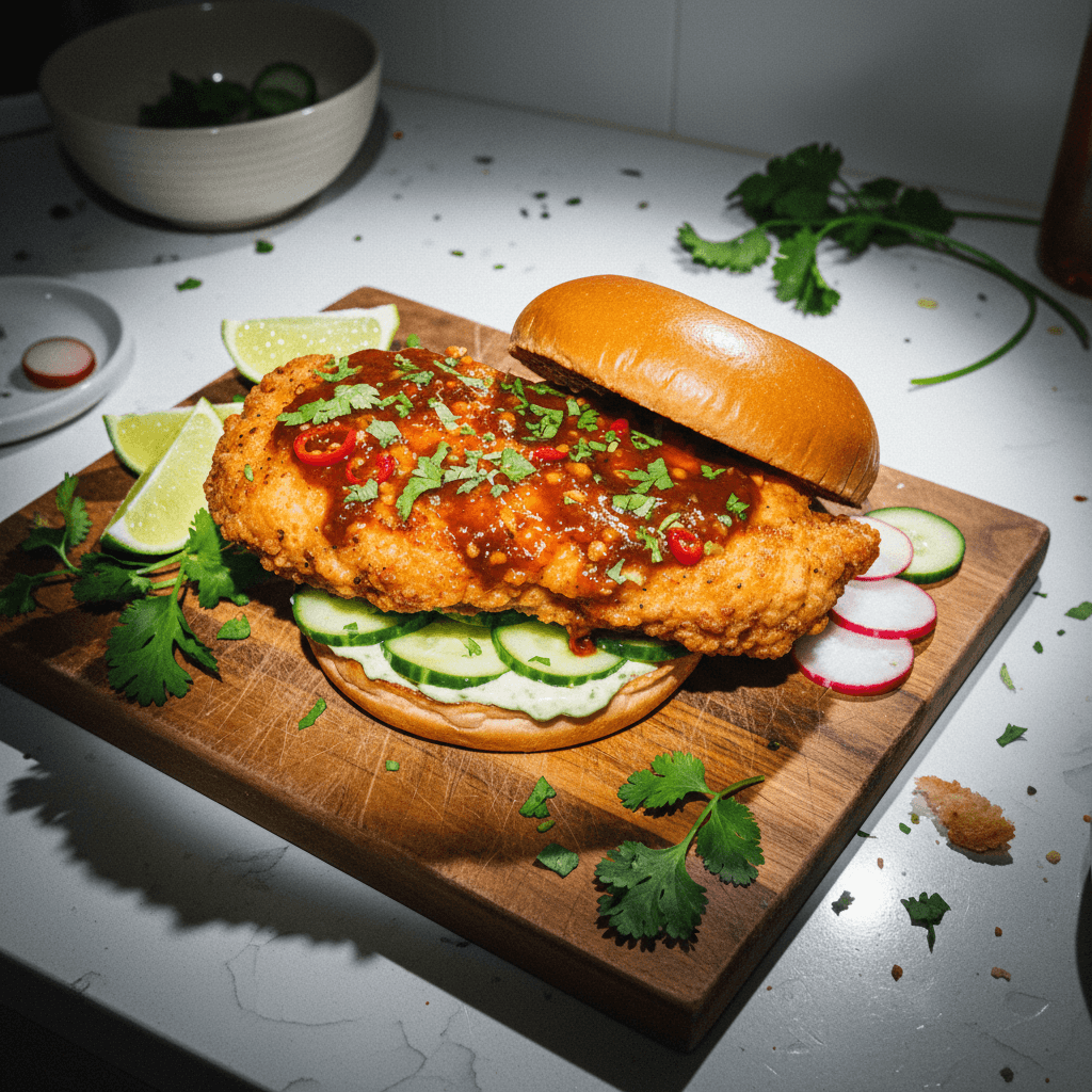 Cilantro Lime Crispy Chicken Sandwich