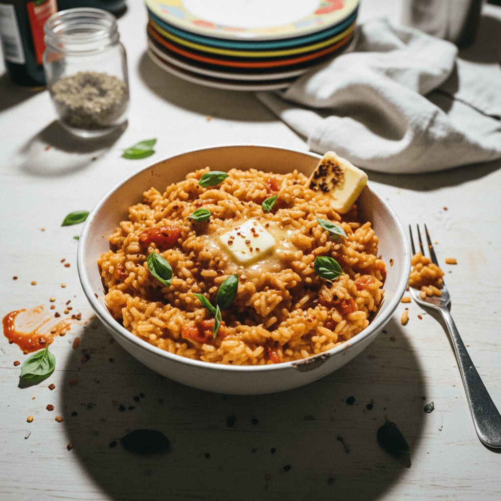 Spicy Tomato Cream Rice