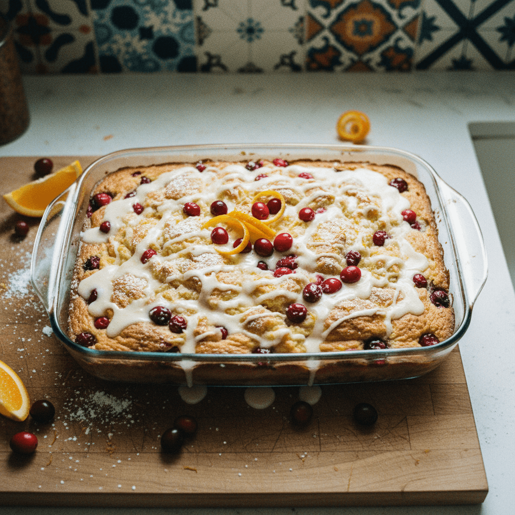 Cranberry Orange Dump Cake