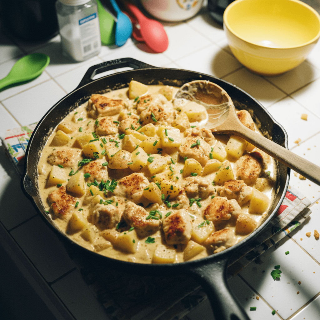Creamy Chicken Potato Skillet