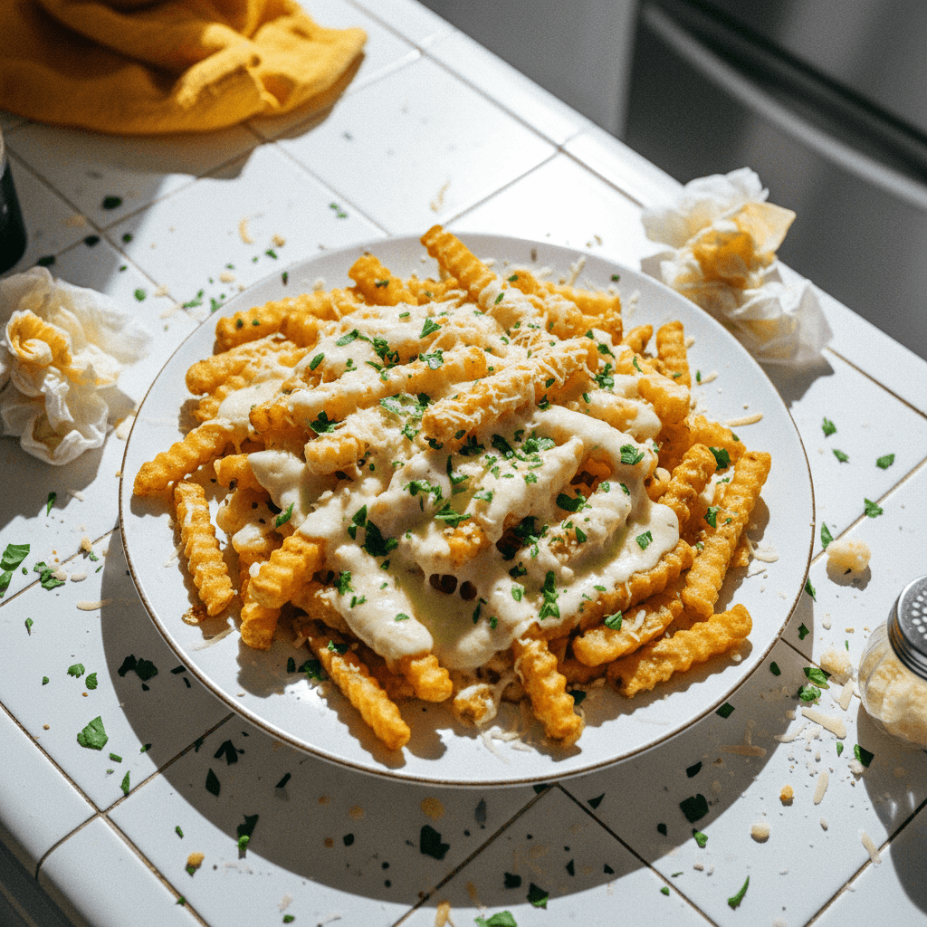 Cheesy Garlic Parmesan Fries