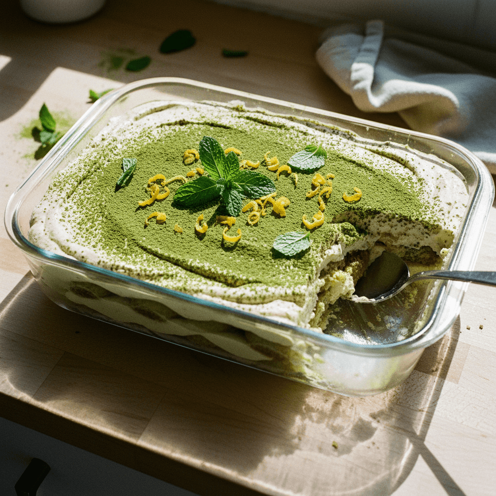 Matcha Earl Grey Tiramisu