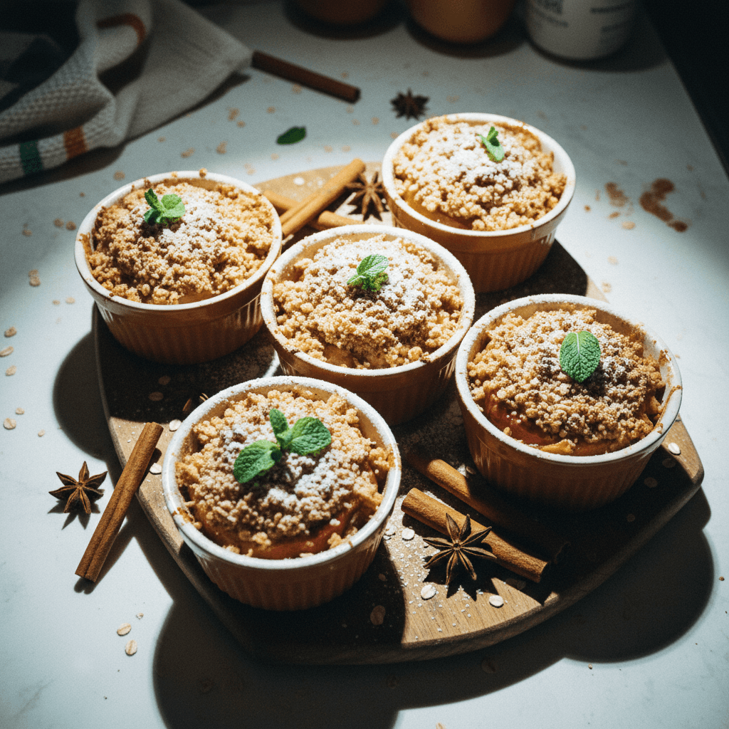 Baked Apples with Cinnamon Crumble