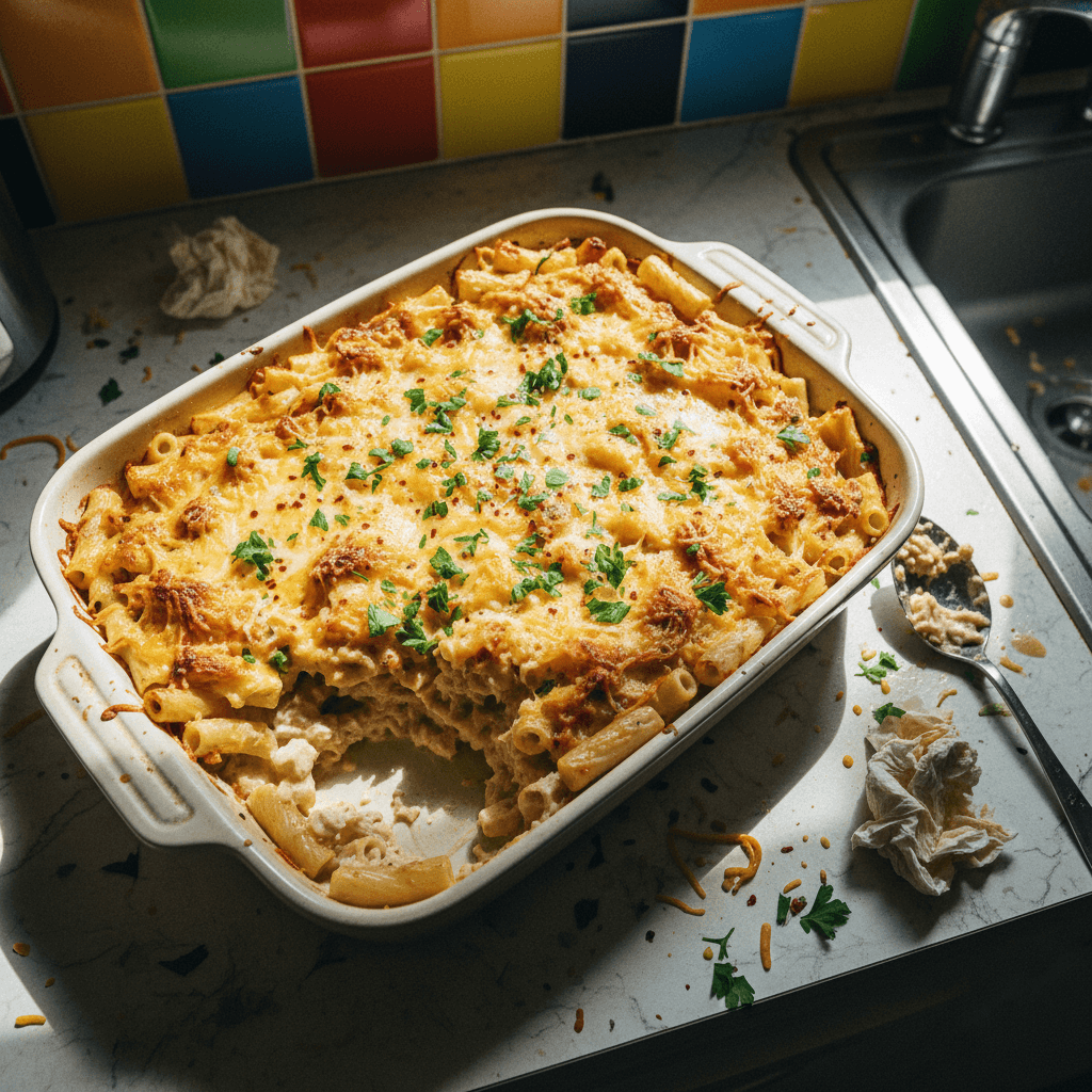 Creamy Turkey Tetrazzini Bake