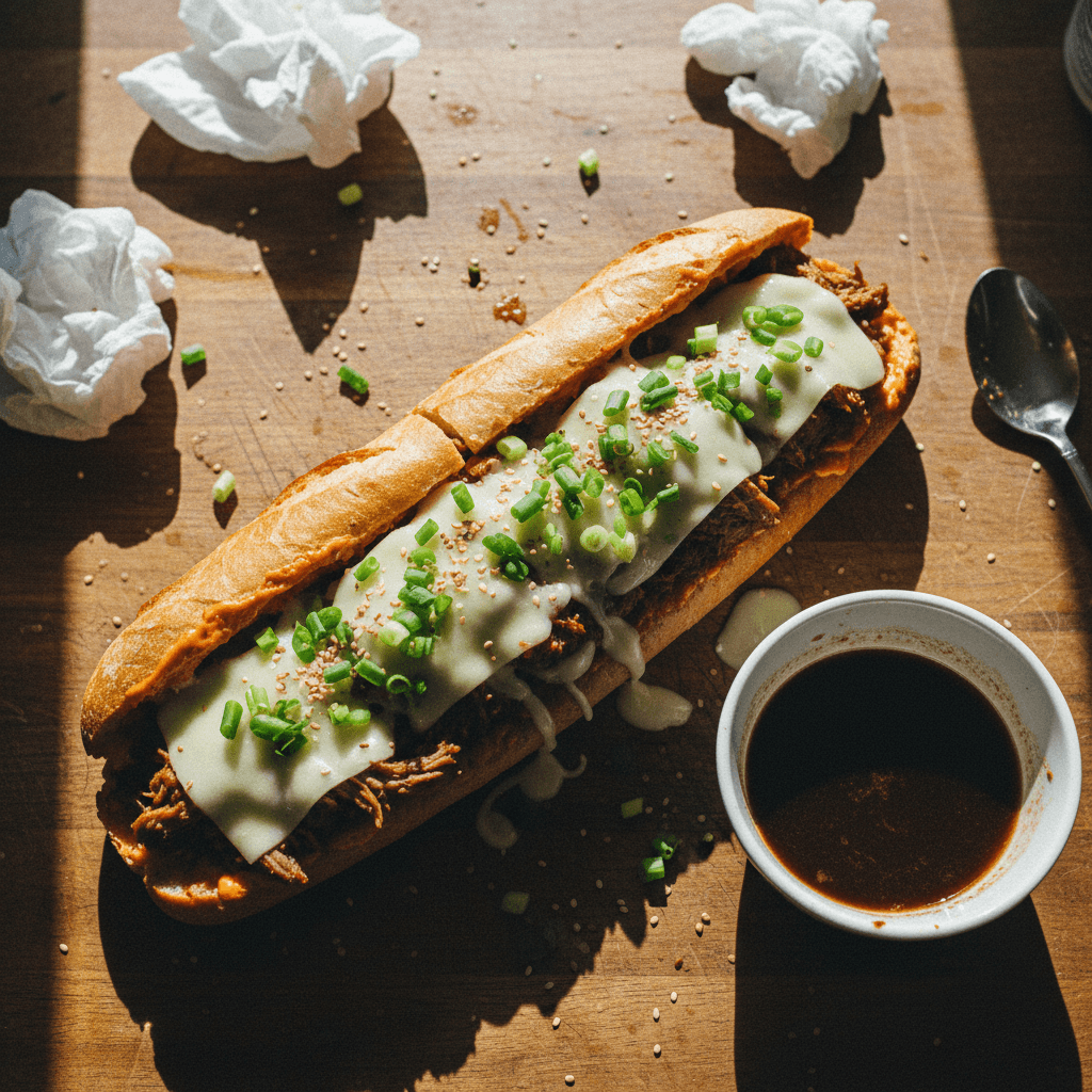 Galbi Dip Sandwich