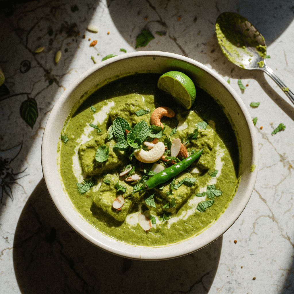 Hyderabadi Green Paneer
