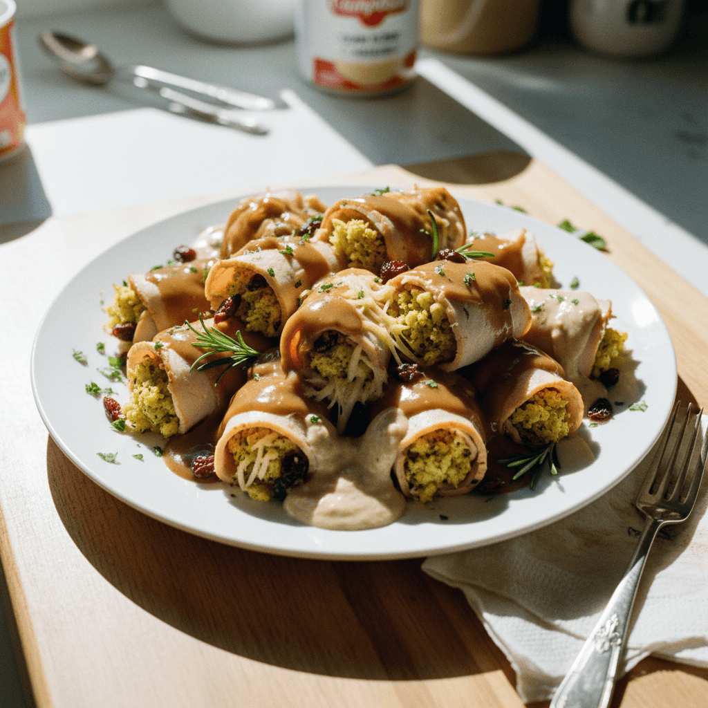 Turkey Stuffing Rolups