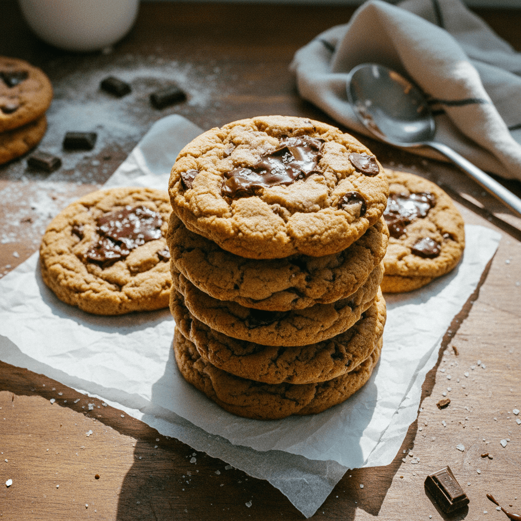 Thick Bakery Style Chocolate Chip Cookies