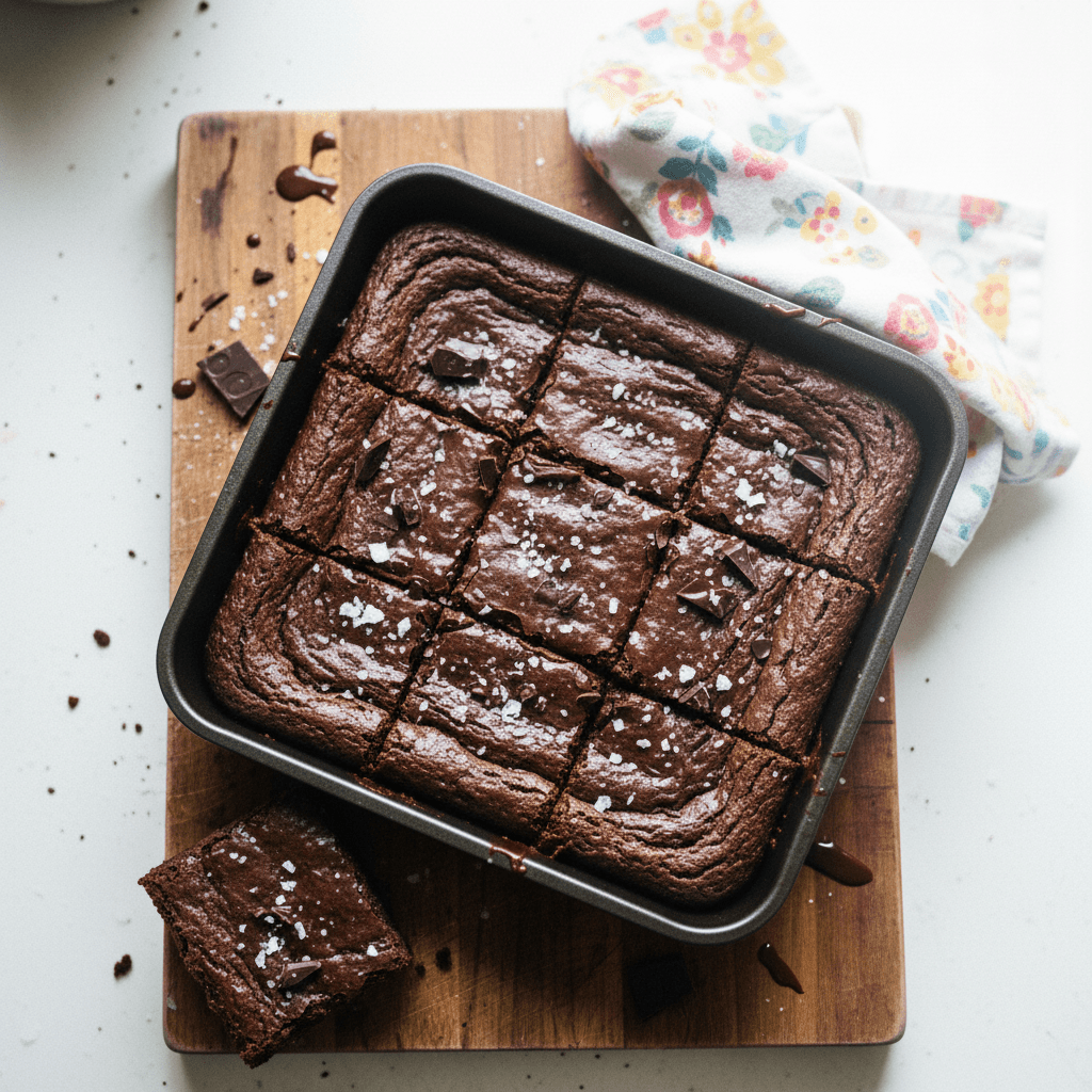 Fudgy Dark Chocolate Brownies