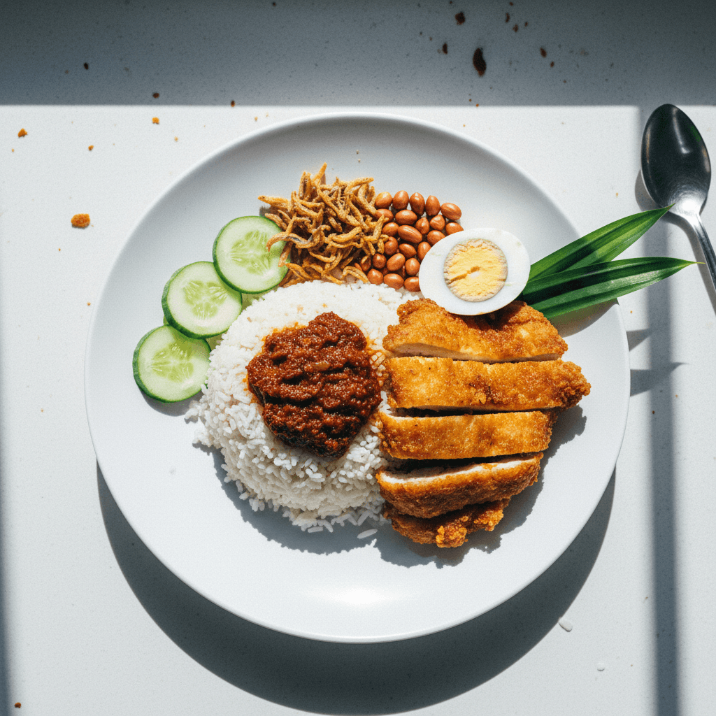Hainan Chicken Chop Nasi Lemak