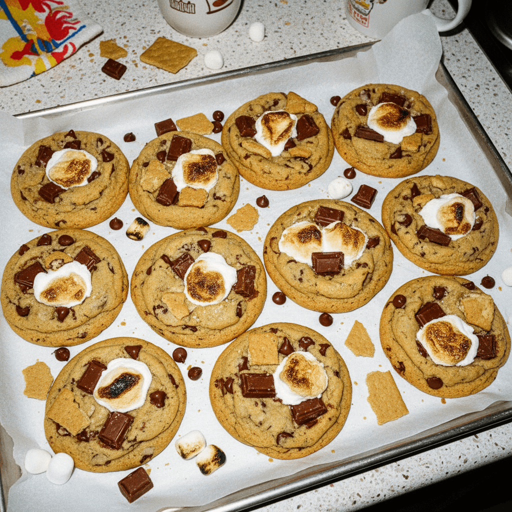 S’mores Chocolate Chip Cookies