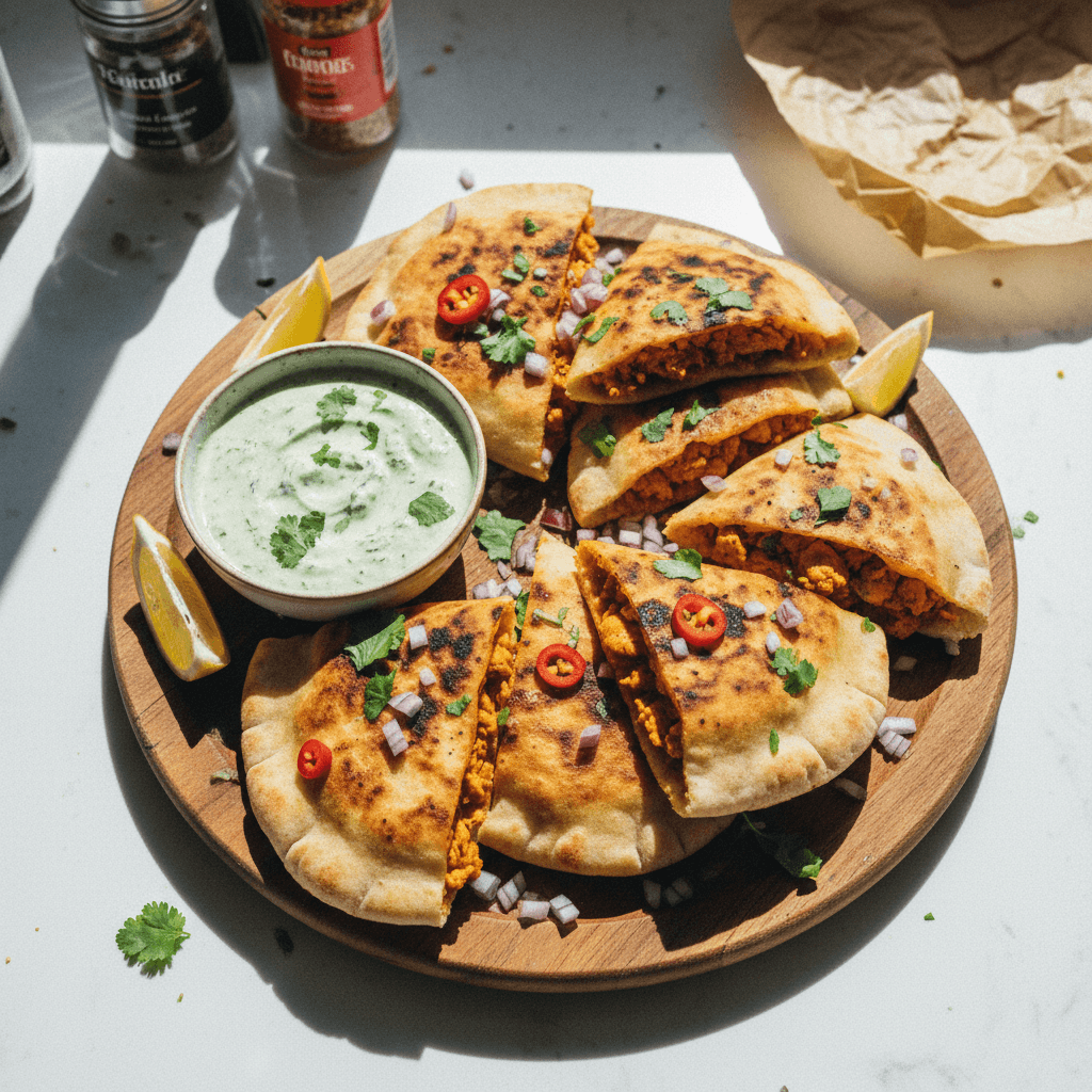 Tandoori Chicken Inspired Arayes