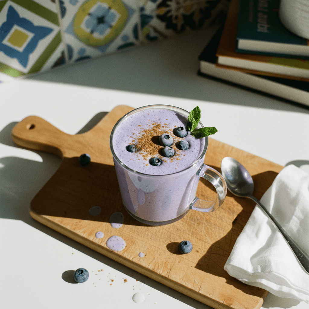 Blueberry Protein Latte