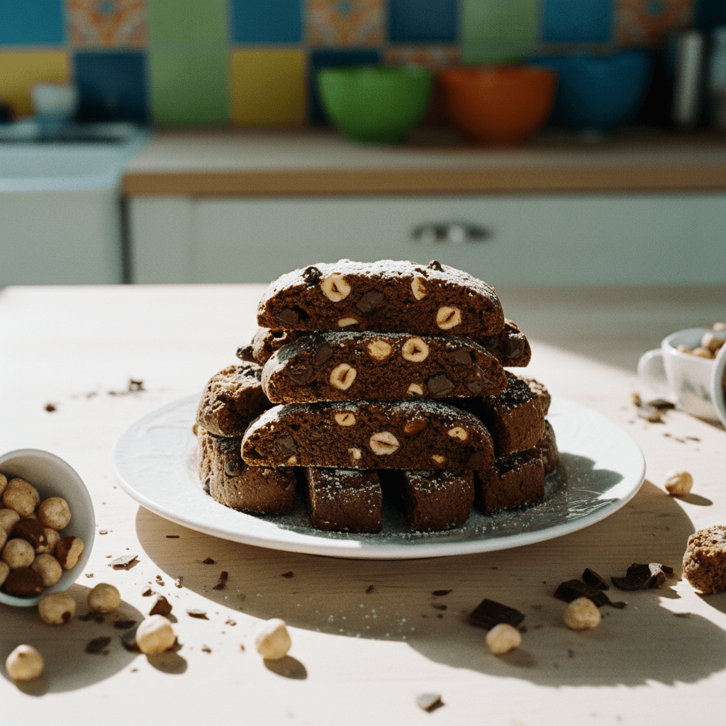 Chocolate Hazelnut Biscotti