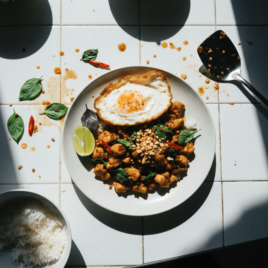 Spicy Thai Basil Stir-fry (Pad Krapow Gai)