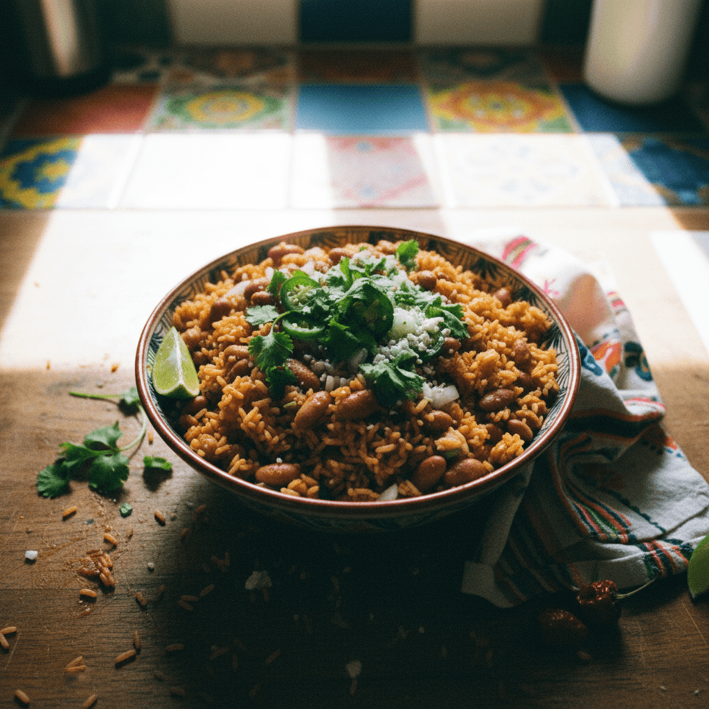 Mexican-Spiced Rice with Pinto Beans