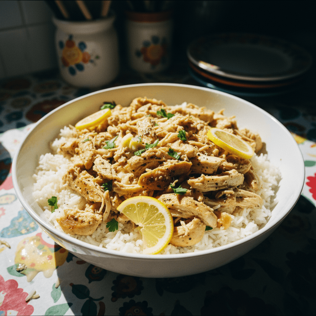 Crock-Pot Garlic Lemon Chicken