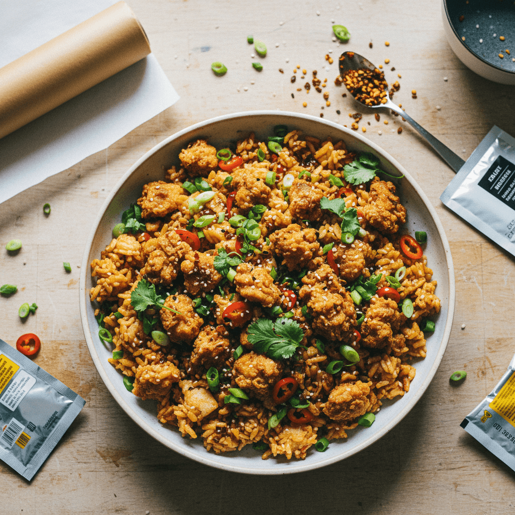 The Viral Crispy Rice Chicken Salad