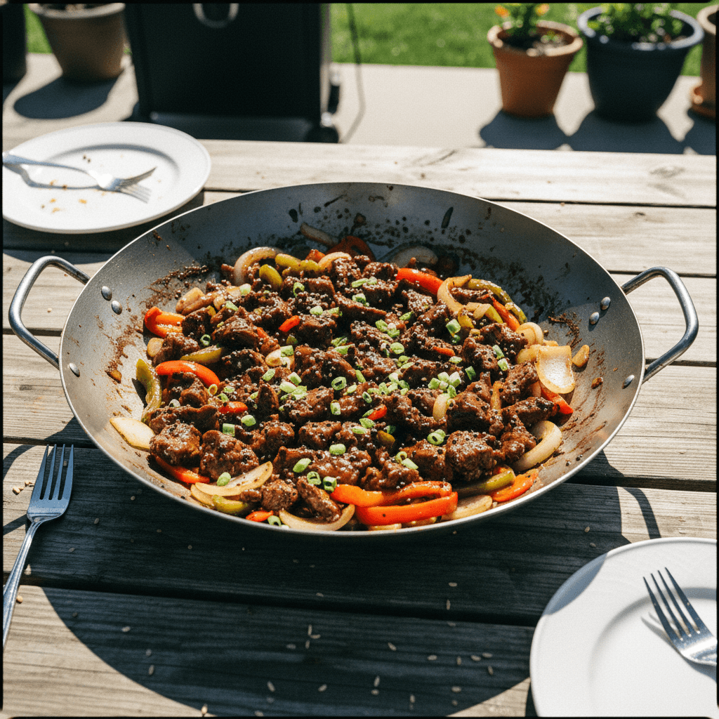 Black Pepper Beef (Outdoor Wok)