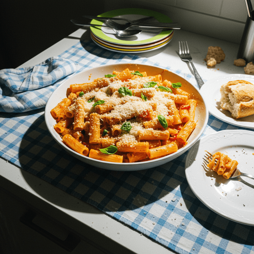 The BEST Spicy Rigatoni