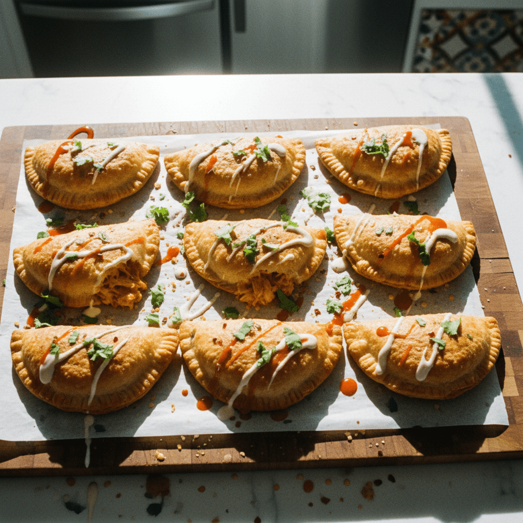 High Protein Buffalo Chicken Hotpockets