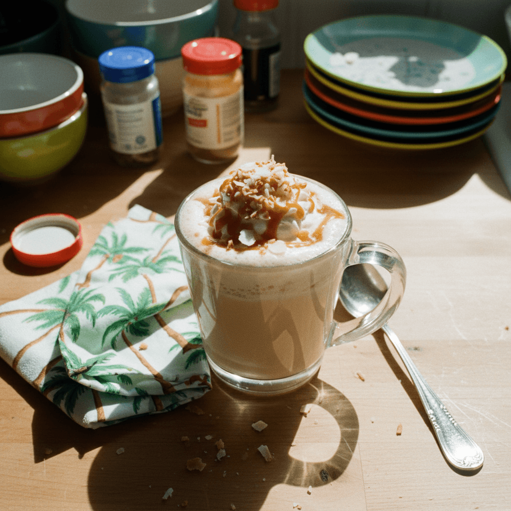 Coconut Salted Caramel Hot Chocolate