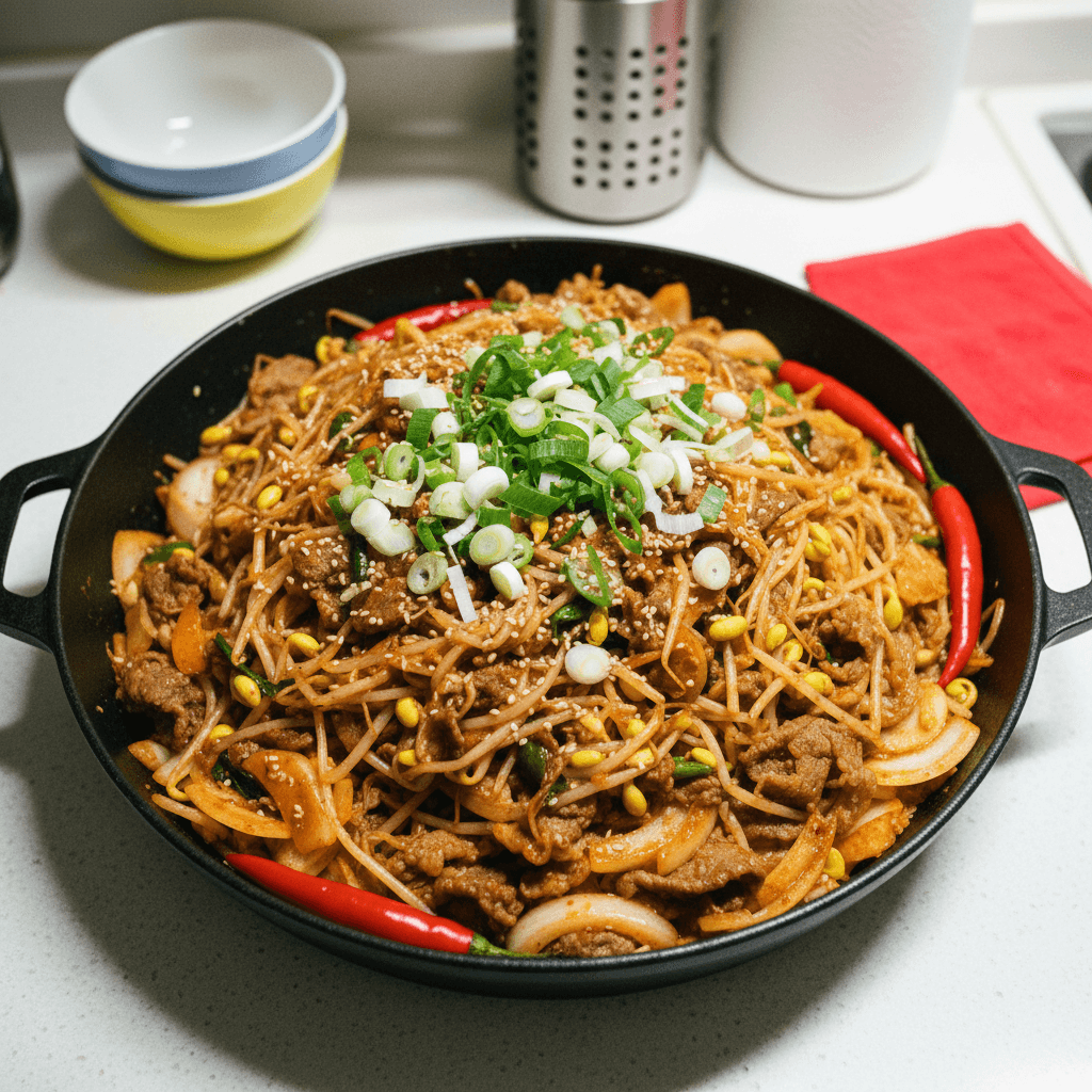 Kong-bul (Korean Bean Sprout Bulgogi)