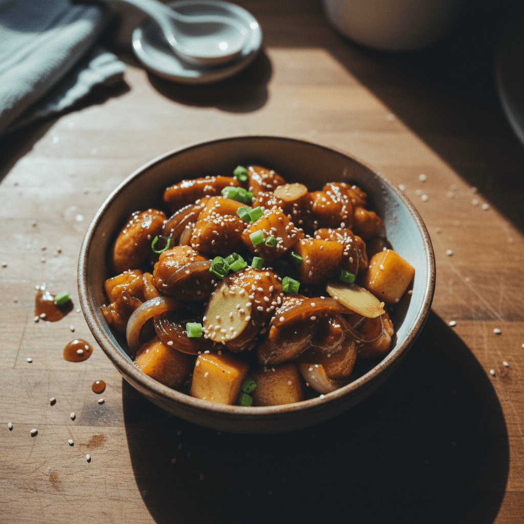 The Rice Cooker Apple-Glazed Chicken