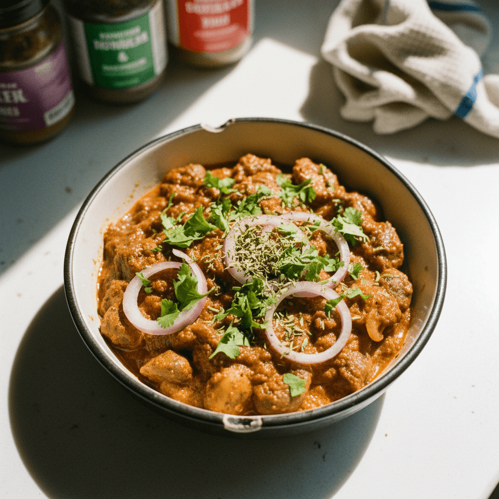 Dhaba-Style Mushroom Masala