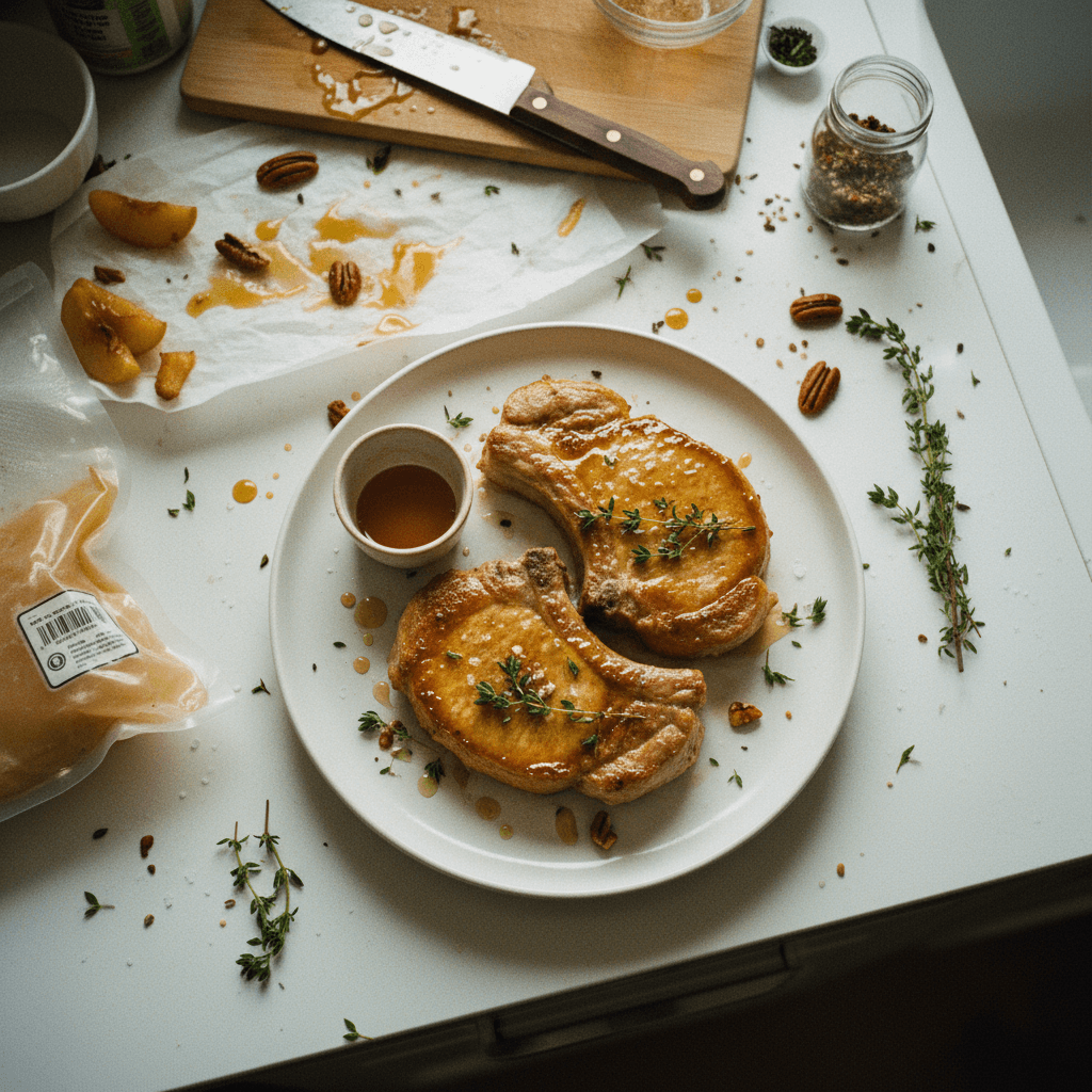 Honey-glazed Sous Vide Pork Chops