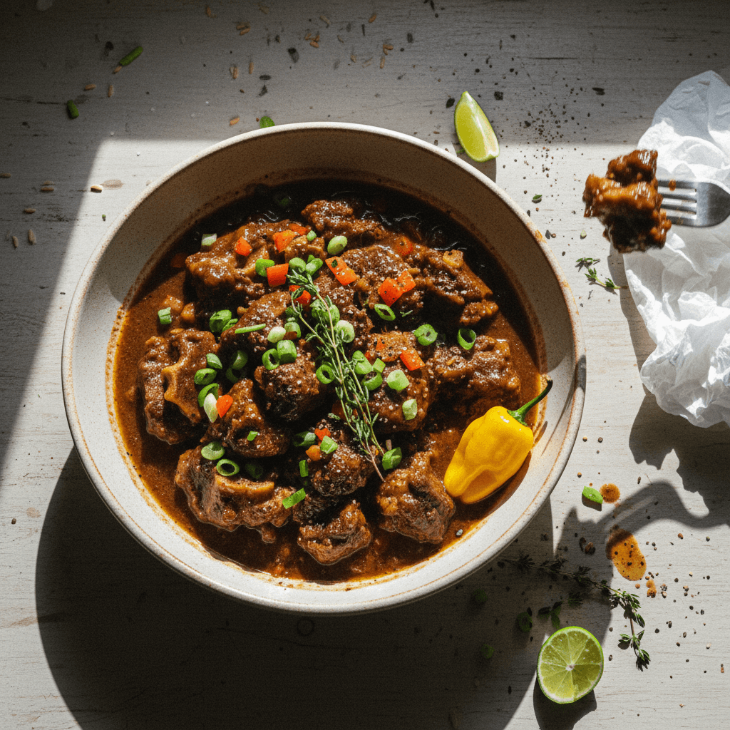 Delicious Jamaican Oxtail