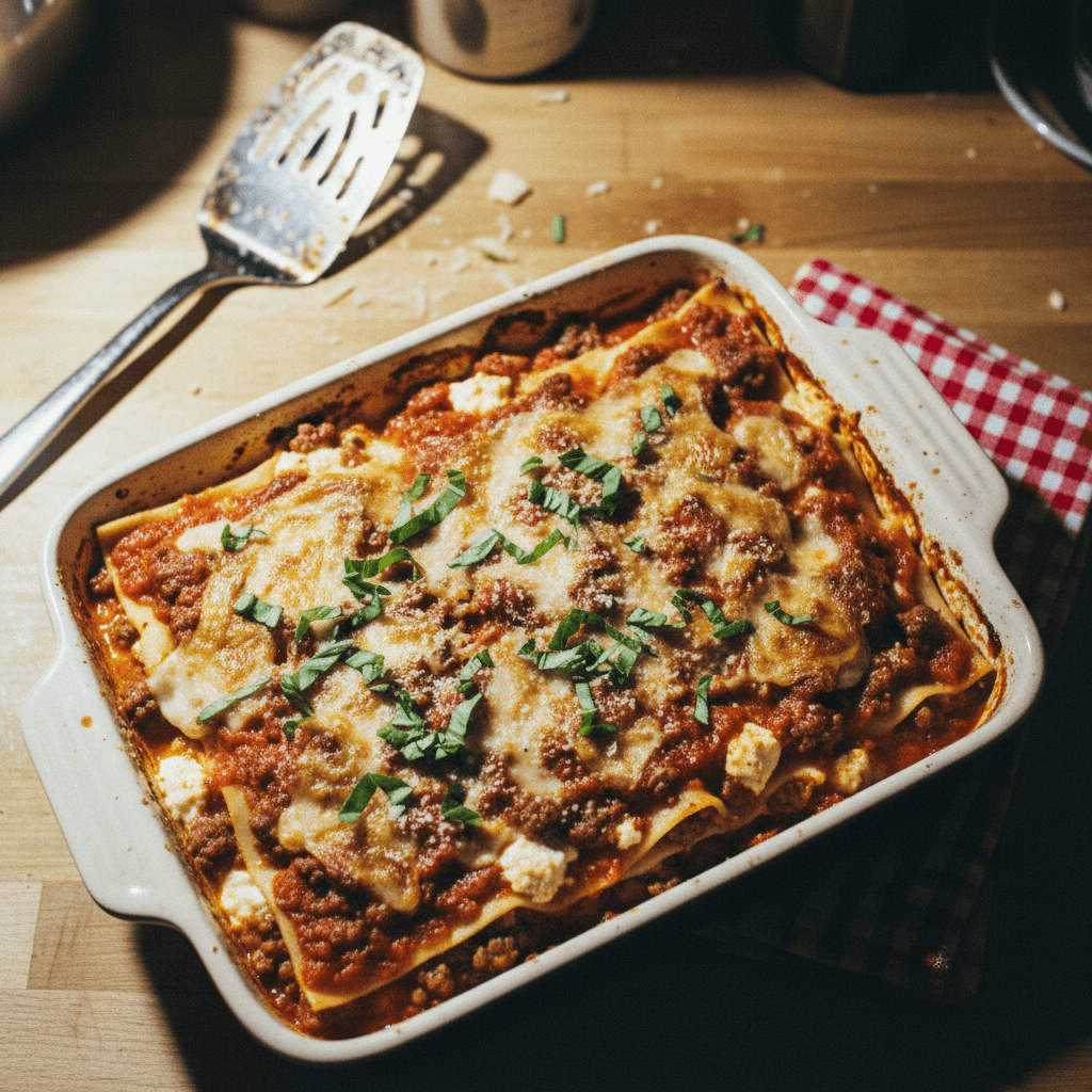Classic Beef & Sausage Lasagna