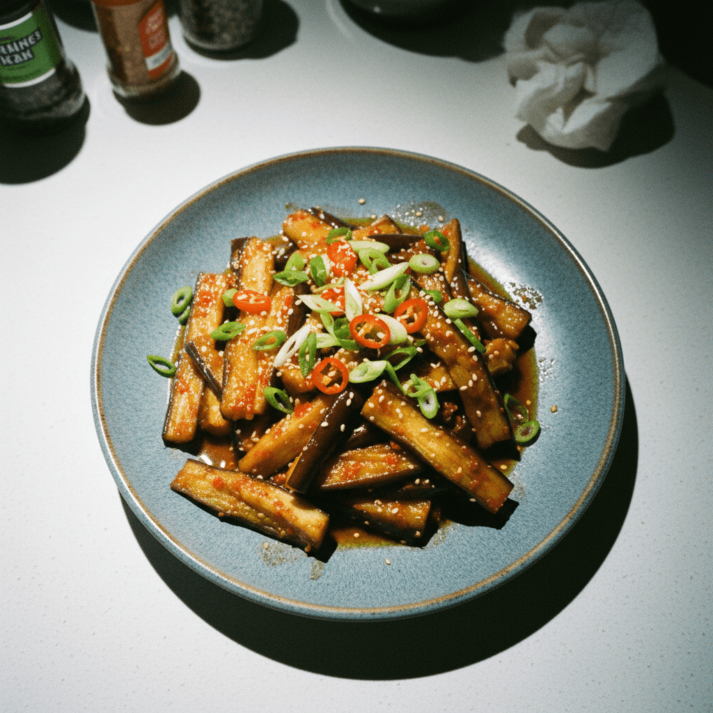Korean Spicy Eggplant