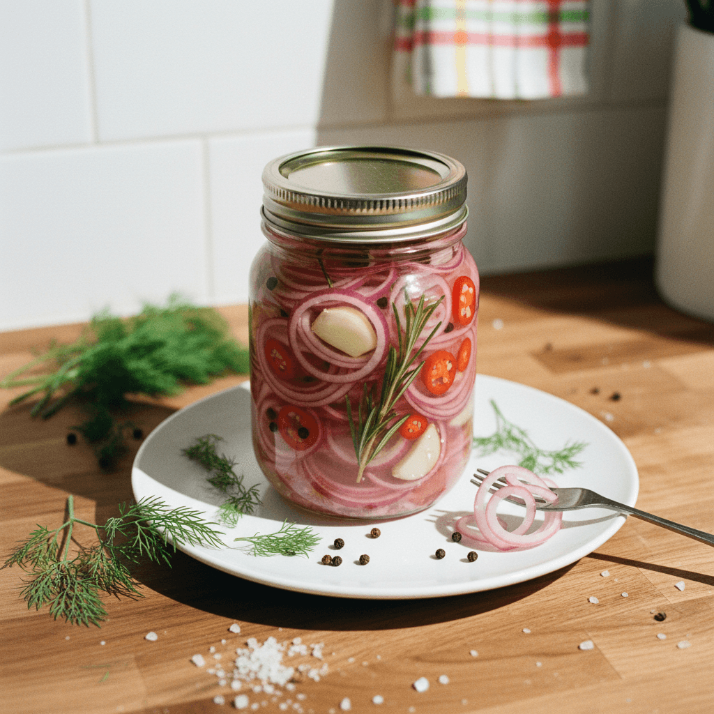 مخلل البصل الأحمر