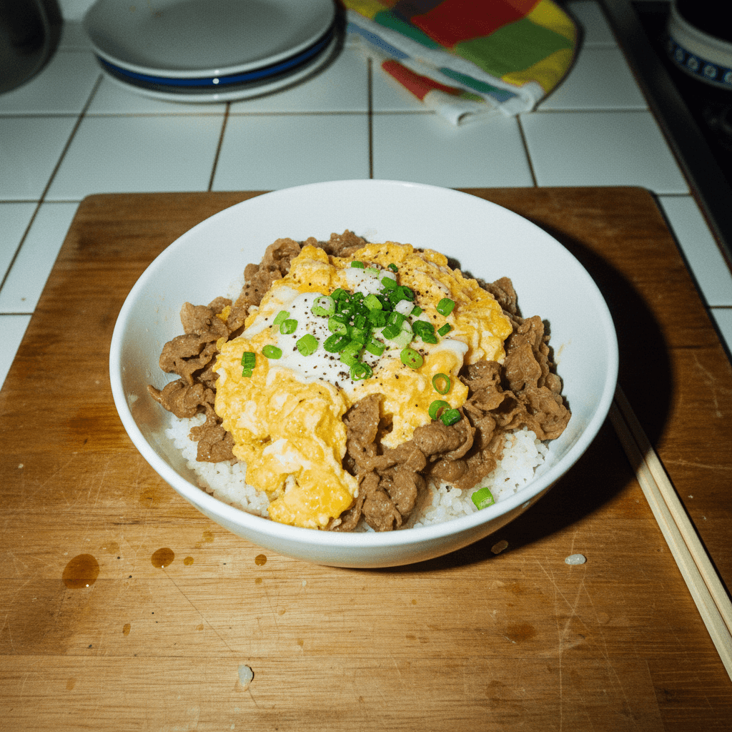 吉野家 Silky Egg Gyudon Beef Bowl