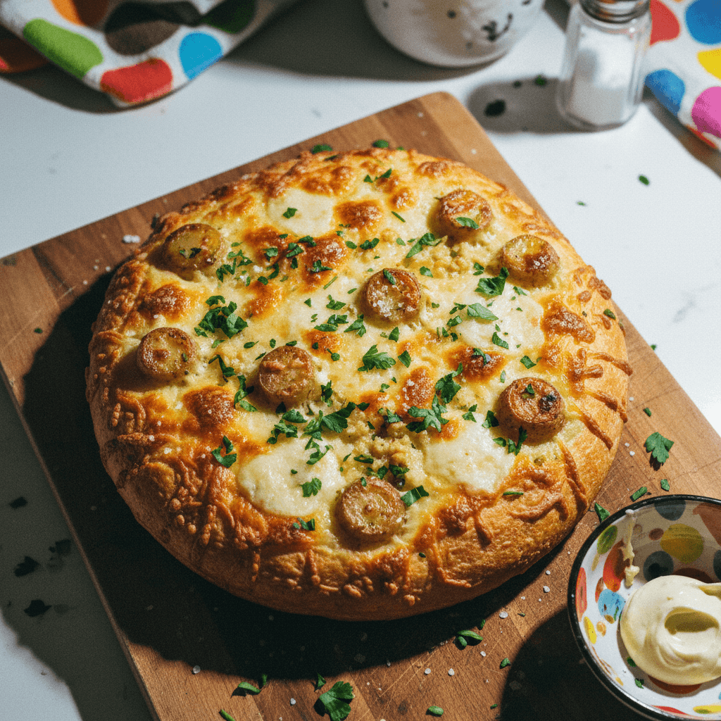Cheesy Garlic Potato Bread